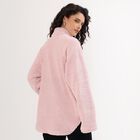 Women's Light Pink High Neck Casual Sweatshirt, गुलाबी, small image number null