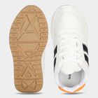 Women's White Lace-Up Low-Top Sneakers, सफ़ेद, small