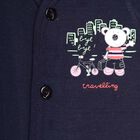 Infants Cotton Baba Suit, Navy Blue, small image number null