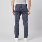 Men's Navy Blue Slim Fit Washed Jeans, Dark Blue, small