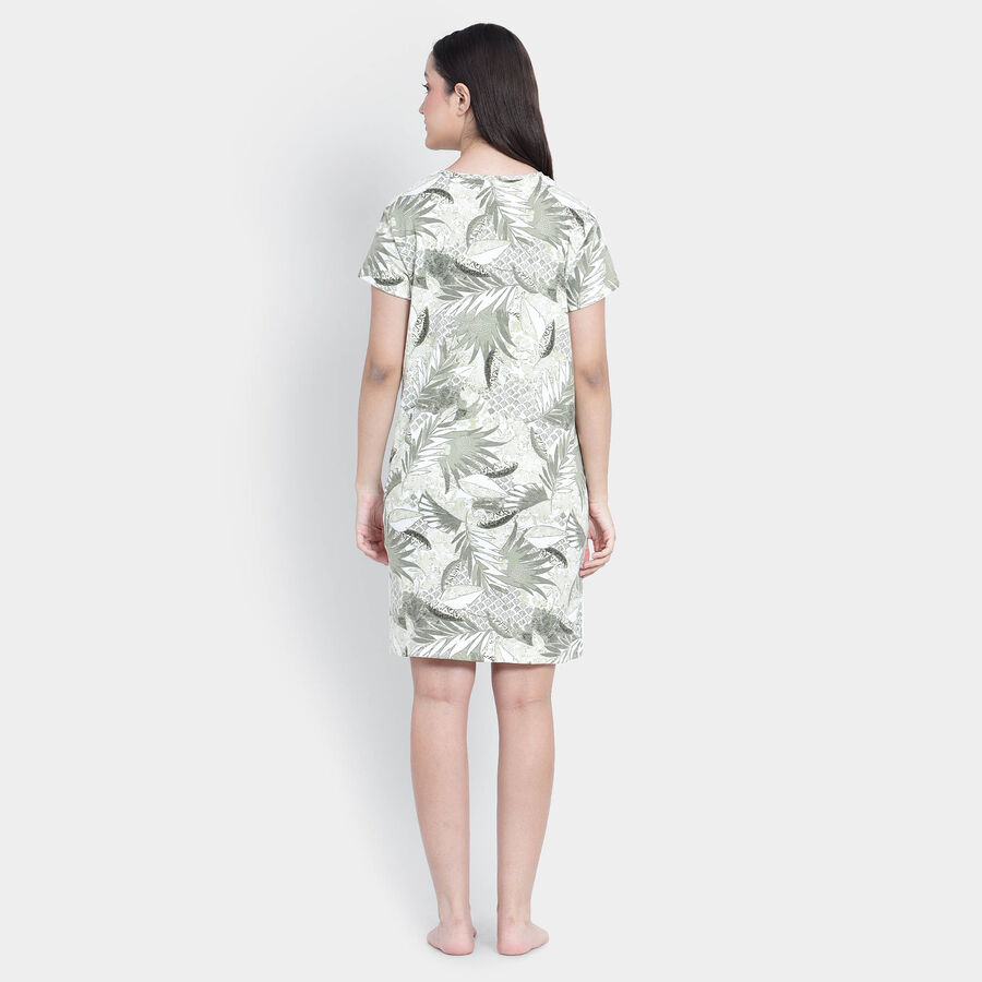 All Over Print Nighty, White, large image number null