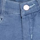 Girl's Embellished Regular Light Blue Jeans, Light Blue, small image number null