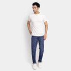 Men's Round Neck Half Sleeves T-Shirt, White, small image number null