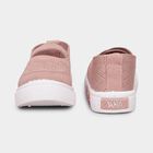 Girls Soft Dusty Pink Slip-On Casual Shoes, Peach, small image number null