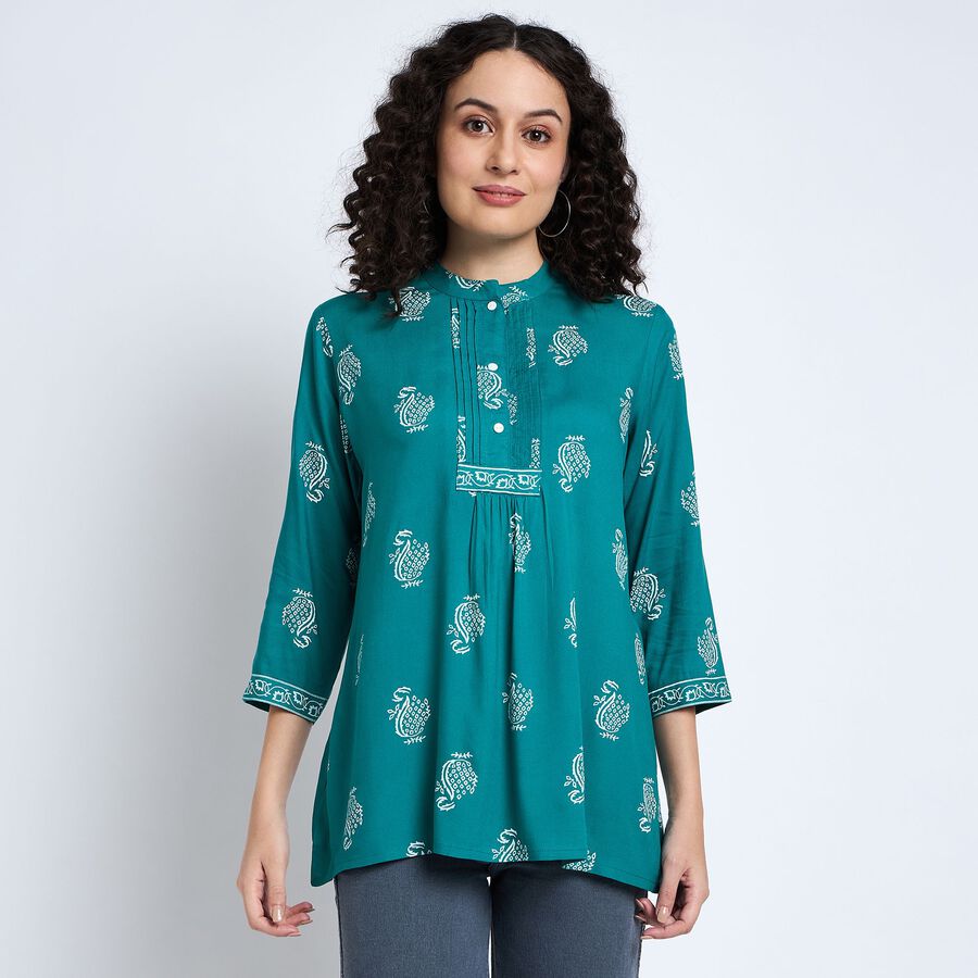 Ladies' Kurta , टील ब्लू, large image number null