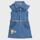 Girls' Frock, हल्का नीला, small