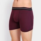 Men's 100% Cotton Trunks, वाइन, small