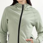 Women's Light Sage Green Hooded Neck Casual Sweatshirt, Light Green, small image number null