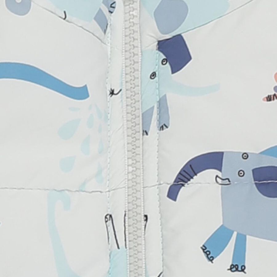 Infants Light Blue High Neck Casual Jacket, हल्का नीला, large image number null