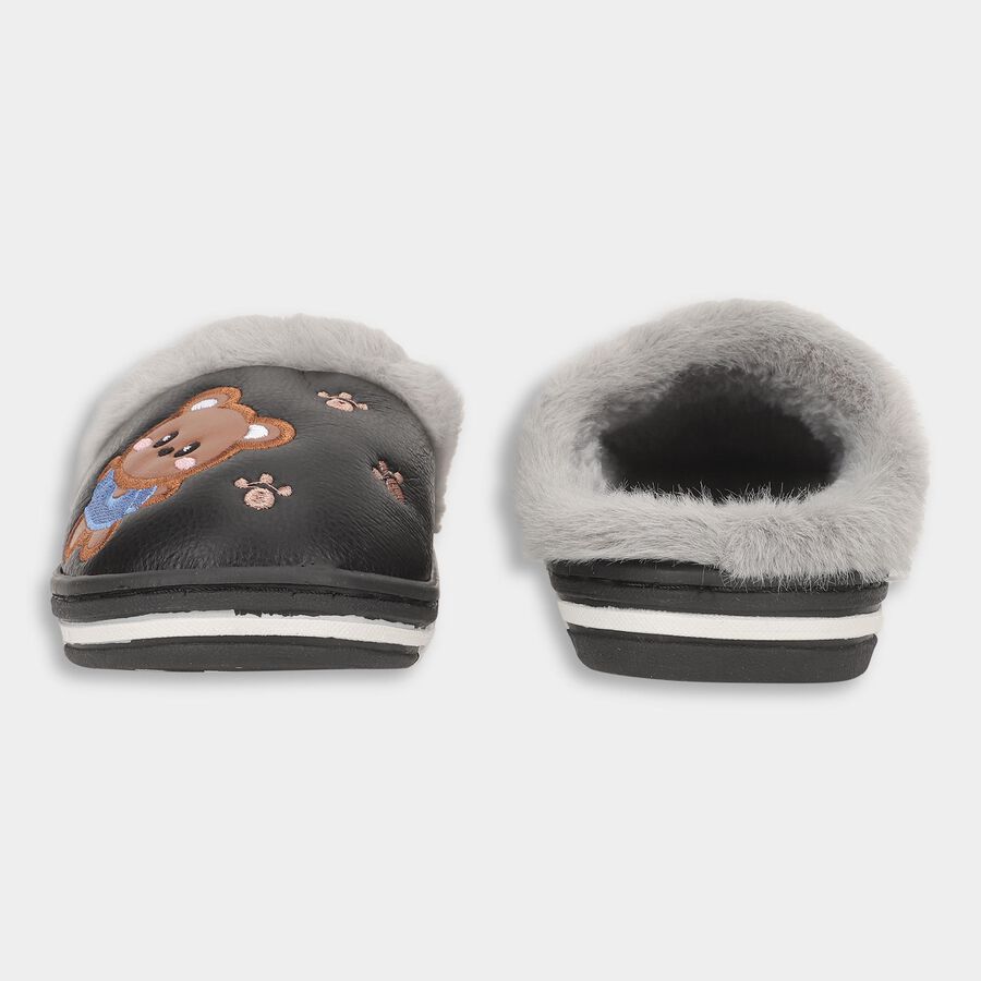 Kids' Winter Slipper, Black, large image number null