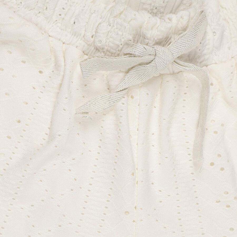 Girls' Trouser , Off White, large image number null