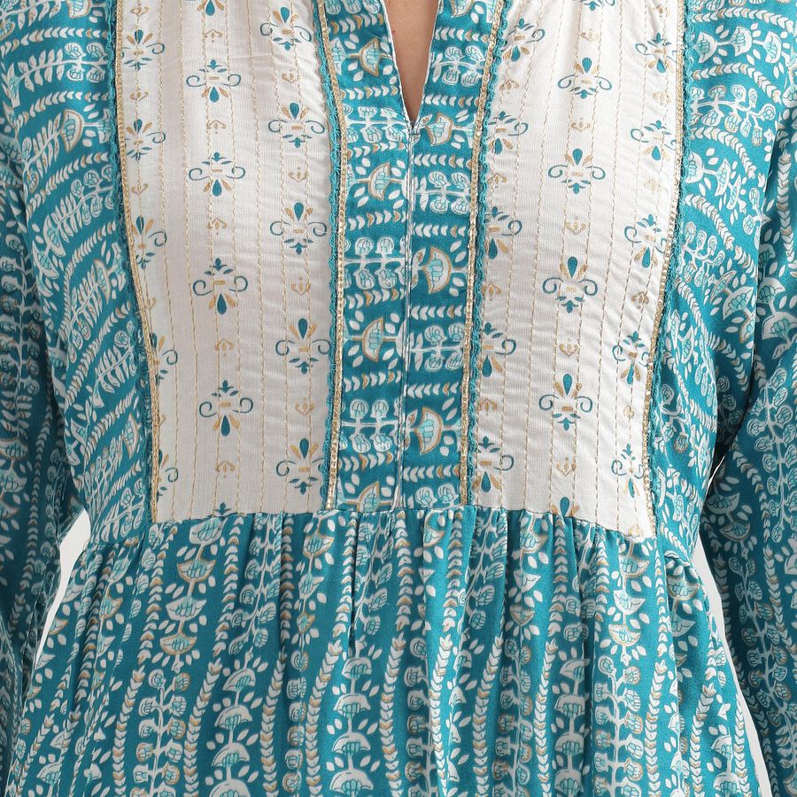 Ladies' Kurta Pyjama Set, Mid Blue, large image number null