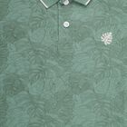 Boys' Mint Round Neck Casual T-Shirt, Light Green, small