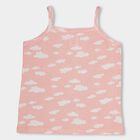 Girls' 100% Cotton Vest, Off White, small image number null