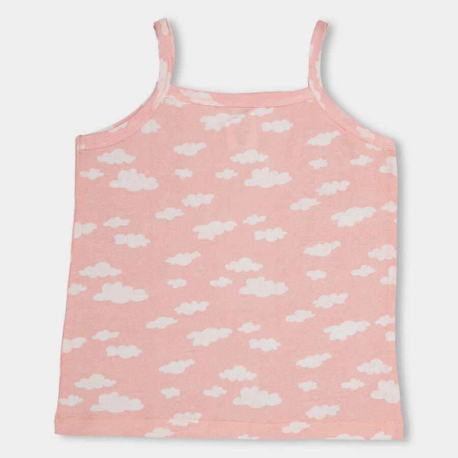 Girls' 100% Cotton Vest, Off White, large image number null