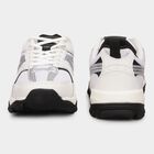 Men's Bright Snow White Lace-Up Sports Shoes, White, small image number null