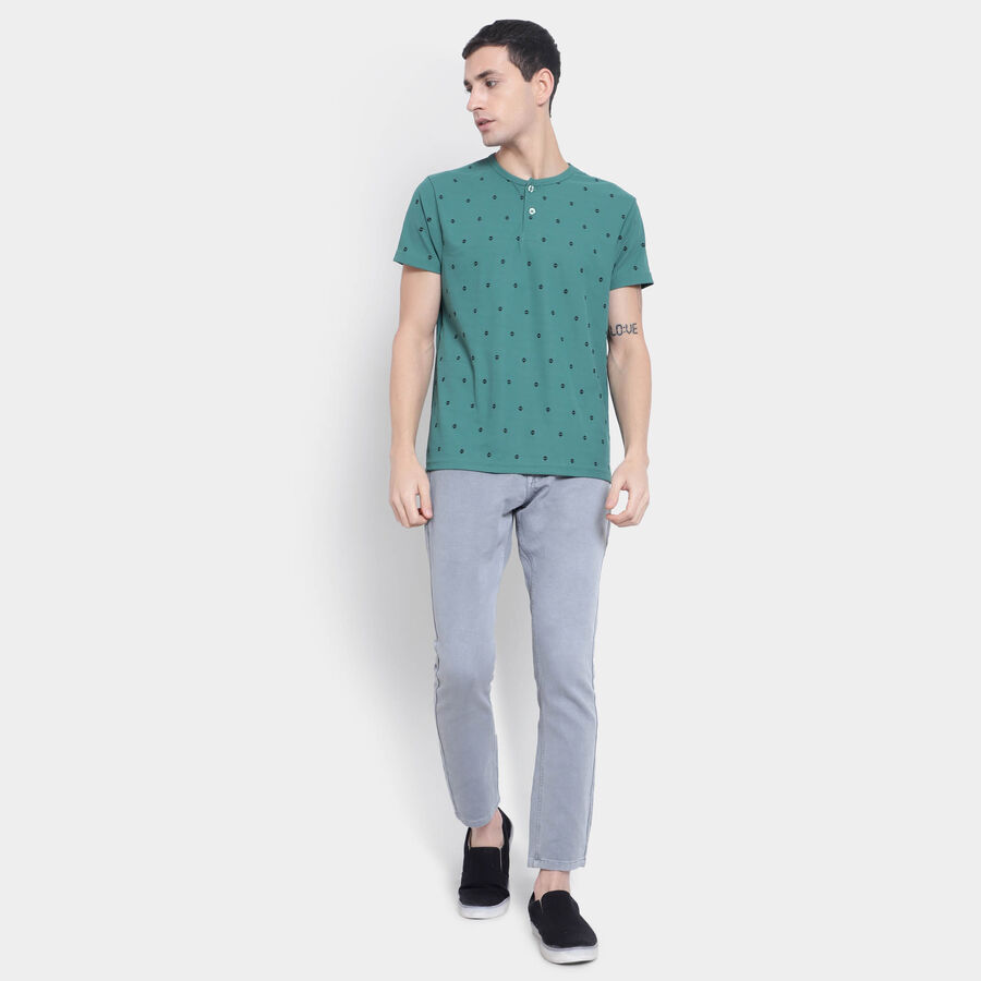 Henley T-Shirt, Dark Green, large image number null