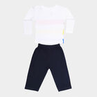 Infants Cotton Round Neck Baba Suit, White, small image number null