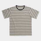 Boys' Olive Green Crew Neck Graphic Printed T-Shirt, ओलिव, small