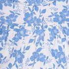 Girls' 100% Cotton Frock, मध्यम नीला, small