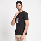 Round Neck T-Shirt, Black, small image number null