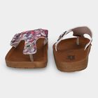 Women's Blue Buckle Strap Thong Sandals, Blue, small