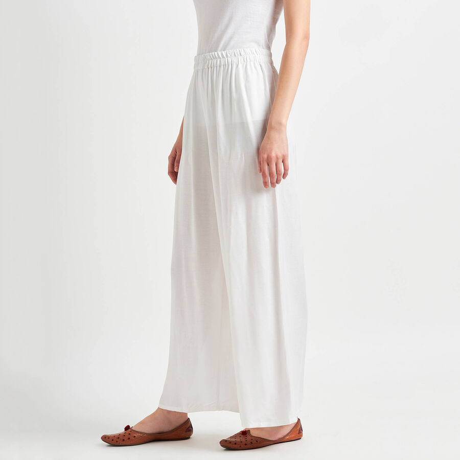Solid Palazzo, White, large image number null