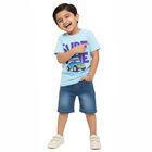 Boys' 100% Cotton Half Sleeves T-Shirt, Light Blue, small image number null