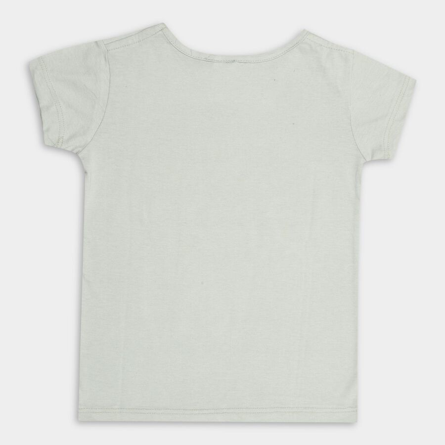 Girls' T-Shirt, हल्का हरा, large image number null