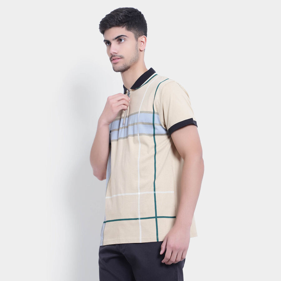 Cotton Polo Shirt, Brown, large image number null