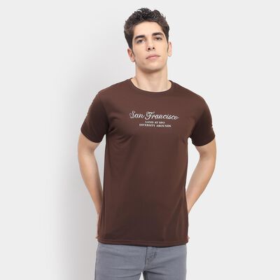 Men's Round Neck Half Sleeves T-Shirt 