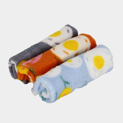 Women's Multi-coloured Floral Print Pack of 3 Handkerchief