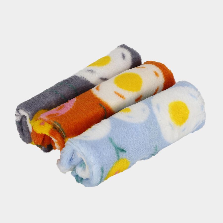 Women's Multi-coloured Floral Print Pack of 3 Handkerchief, चुनिंदा, large