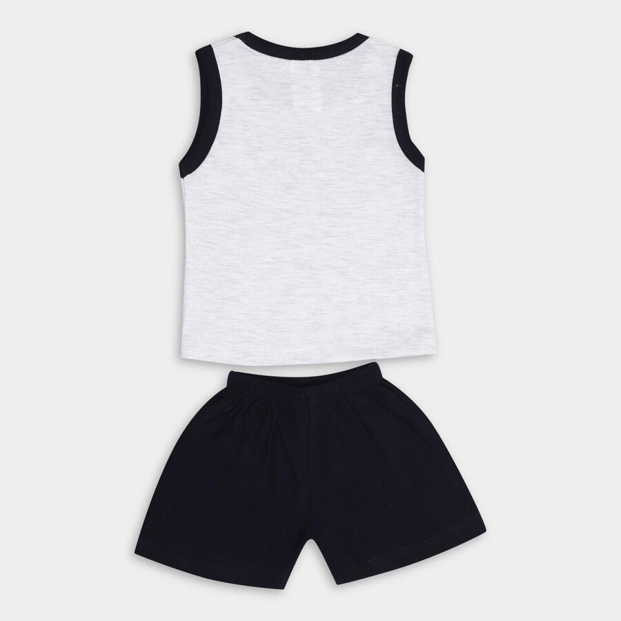 Infant Boys' 100% Cotton Baba Suit , नेवी ब्लू, large image number null
