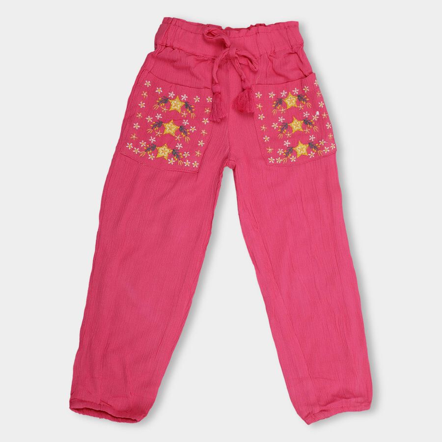 Girls' Trousers, Pink, large
