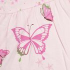 Infants Solid Round Neck Capri Set, Light Pink, small image number null