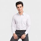 Men's White Formal Shirt, सफ़ेद, small