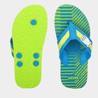 Kids Blue Buckle Strap Flip-Flop Slippers, टील ब्लू, small