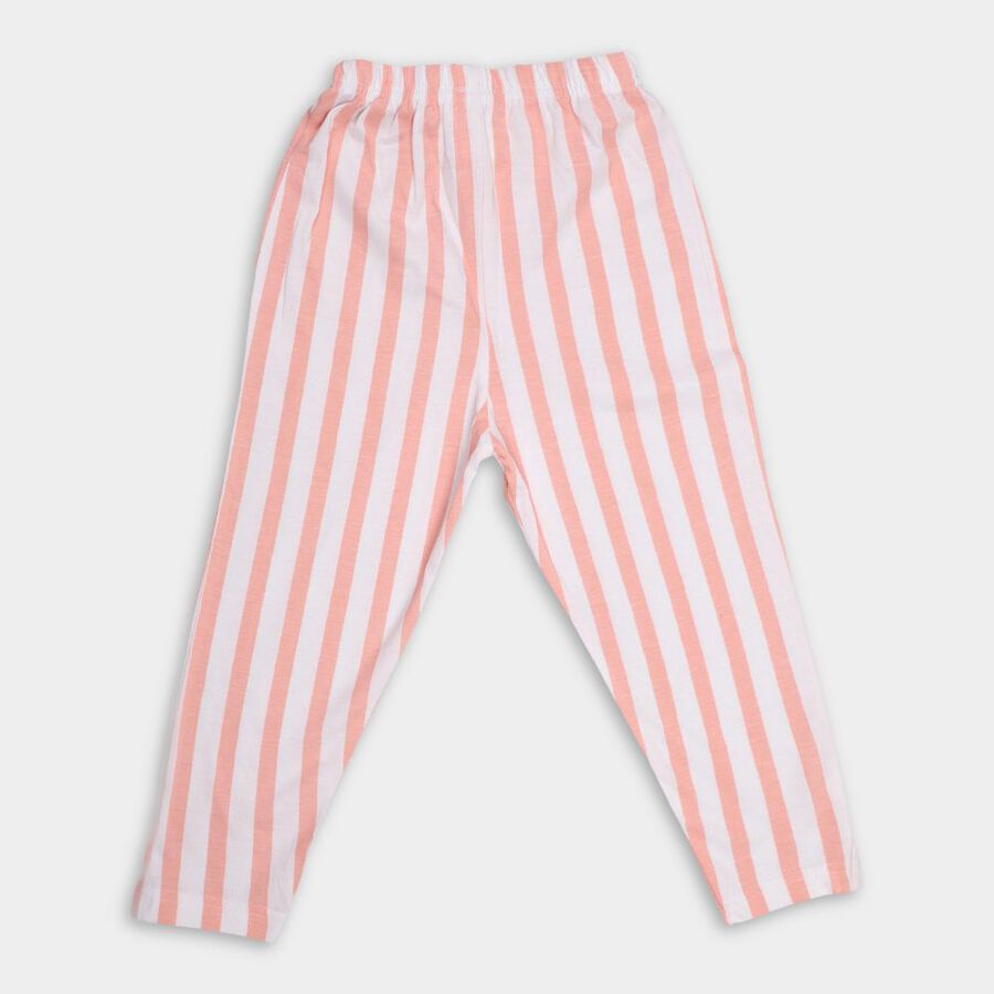 Girls' Cotton Pyjama, सफ़ेद, large image number null
