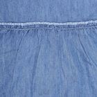 Infants Solid Frock, Mid Blue, small image number null