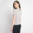Embellished Round Neck T-Shirt, Dark Grey, small image number null