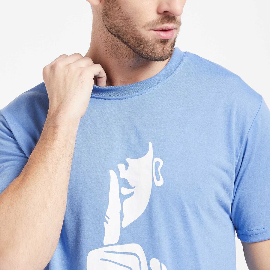 Round Neck T-Shirt, Light Blue, large image number null