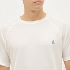 Men's Bright Snow White Crew Neck Athleisure T-Shirt, White, small