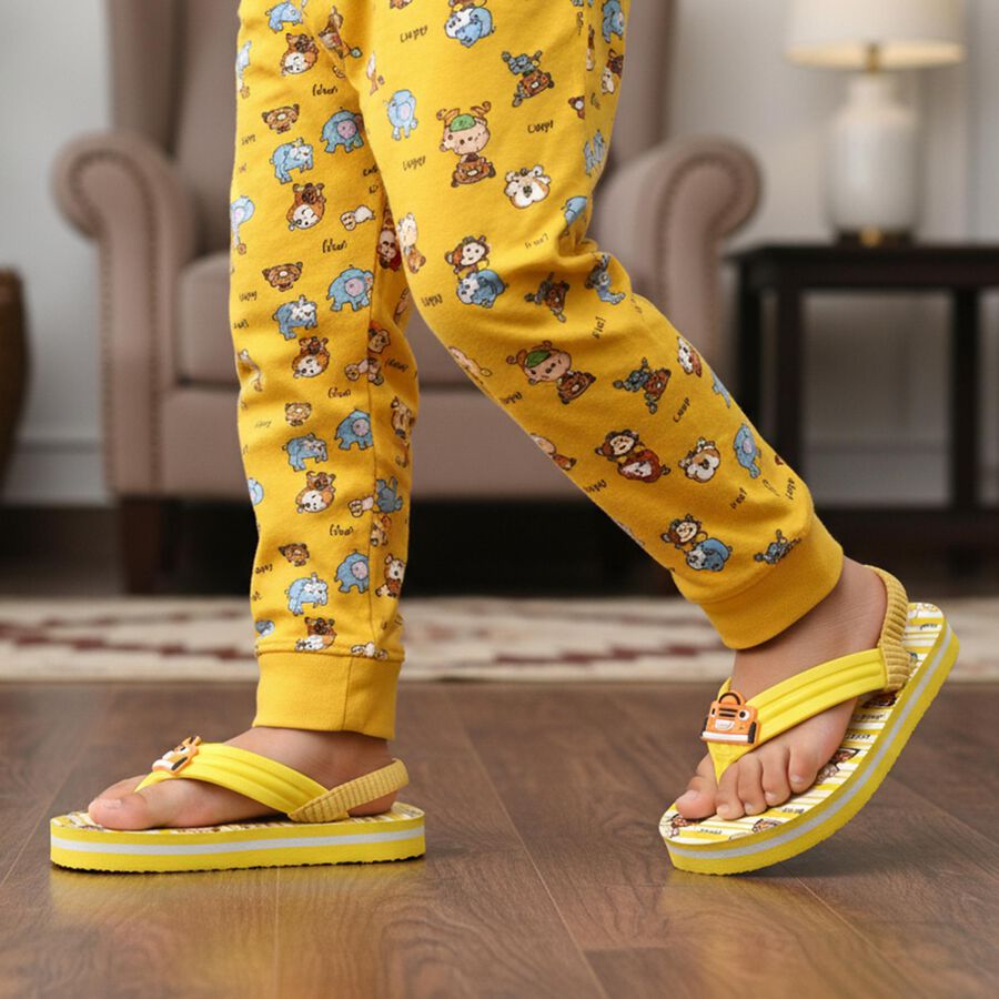 Boys' Slipper, पीला, large