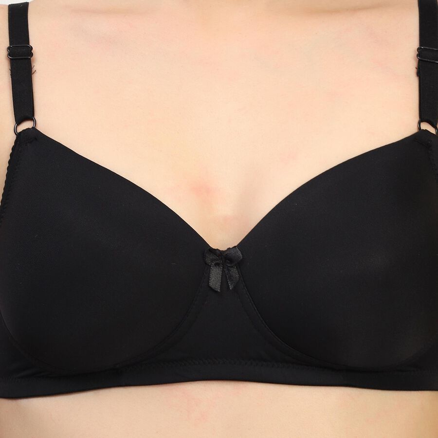 Ladies' Bra , काला, large image number null