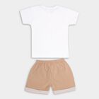 Infant Boys' 100% Cotton Baba Suit , Brown, small image number null