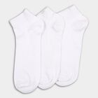 Men's Socks (Pack of 3), सफ़ेद, small
