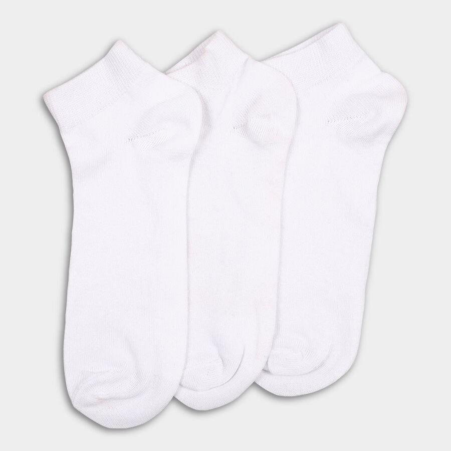 Men's Socks (Pack of 3), सफ़ेद, large