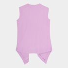 Girls Solid T-Shirt, Lilac, small image number null