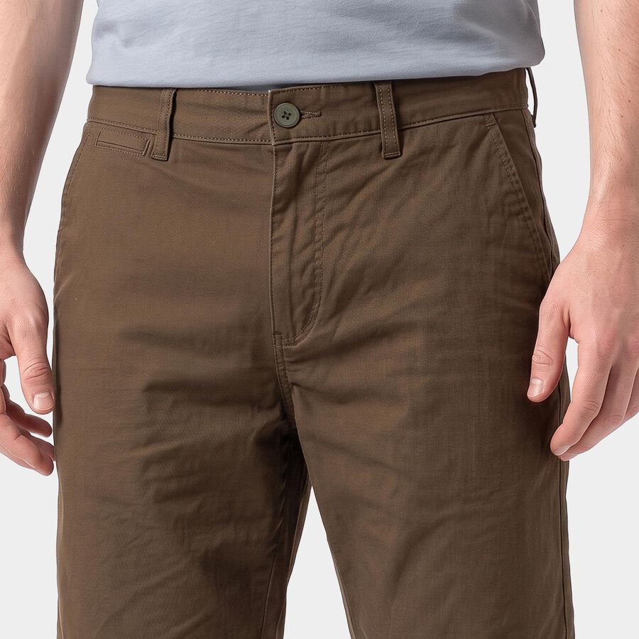Men's Olive Green Regular Fit Cotton Bermuda Shorts, ओलिव, large